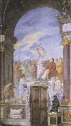 Francesco Furini,Lorenzo the Magnificent and the Platonic Academy in the Villa of Careggi Botticelli